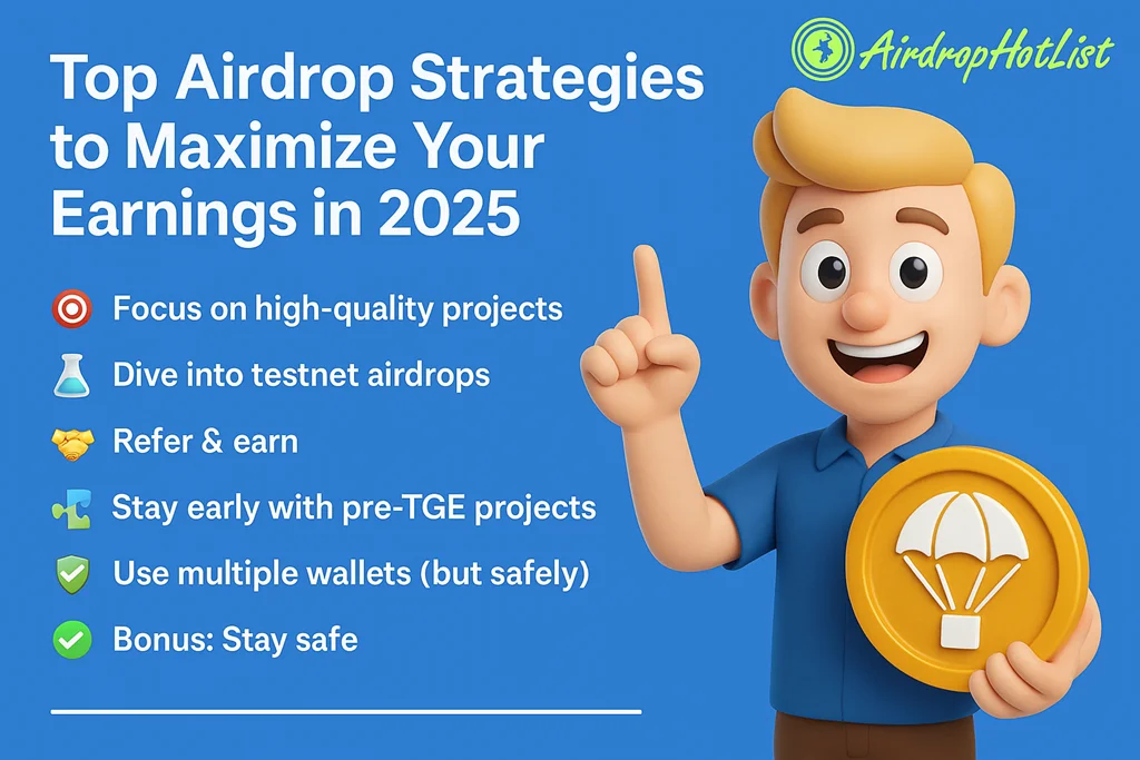 Top Airdrop Strategies to Maximize Crypto Earnings in 2025 | AirdropHotList